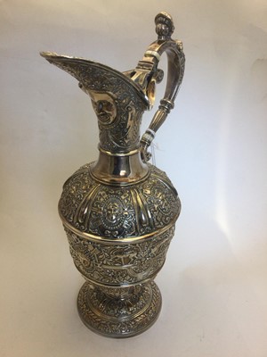 Lot 2384 - A Victorian Silver Plate Jug