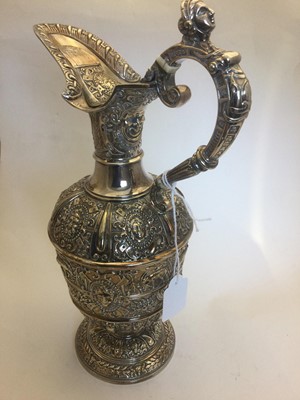 Lot 2384 - A Victorian Silver Plate Jug