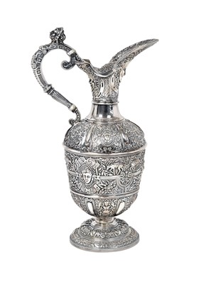 Lot 2384 - A Victorian Silver Plate Jug