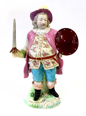 Lot 24 - A Large Derby Figure of James Quinn as Sir...