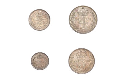Lot 98 - Victoria, Maundy Set 1888, 4 coins comprising...