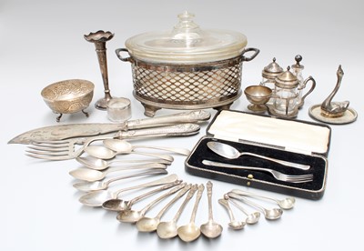 Lot 61 - A Collection of Assorted Silver and Silver...