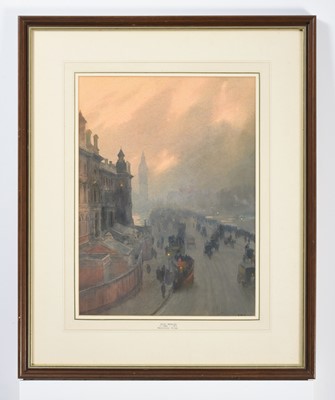 Lot 1134 - Ruth Mercier (fl.1882-1913) Westminster Bridge...