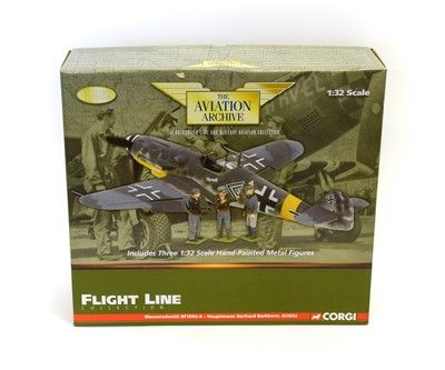 Lot 195 - Corgi Aviation Archive Flight Line US34903 1:32 Scale Messerschmitt Bf109G-6