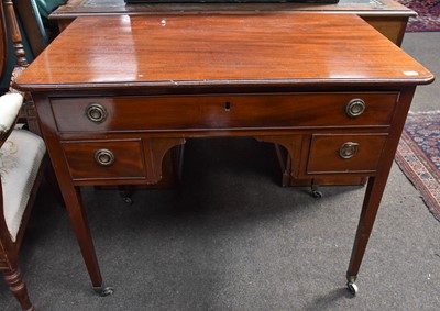 Lot 1294 - A Georgian Mahogany Writing Table, 91cm by...