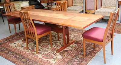 Lot 1151 - A 1970s Teak Dining Table with Ceramic Tile...