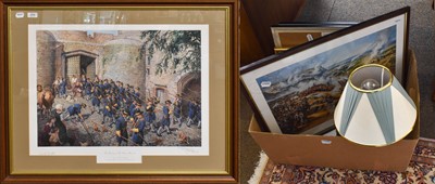 Lot 359 - After Terence Cuneo "The Raising of The Green...