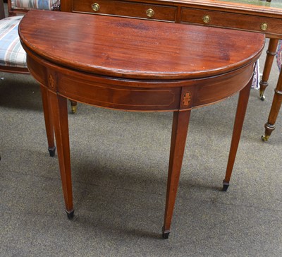 Lot 1331 - A George III Mahogany Card Table, 92cm by 45cm...