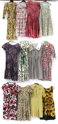 Lot 2135 - Circa 1950s and Later Printed Cotton Dresses,...