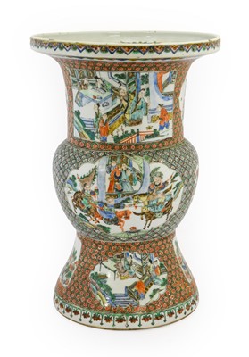 Lot 113 - A Chinese Porcelain Vase, 19th century, of Zum...