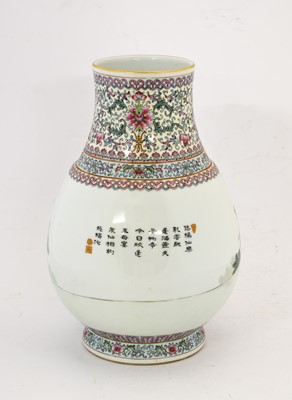 Lot 107 - A Chinese Porcelain Vase, Qianlong reign mark...