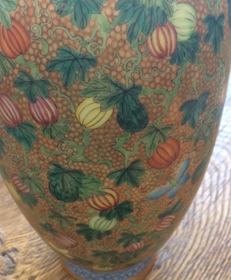 Lot 108 - A Chinese Porcelain Vase, Qianlong reign mark,...