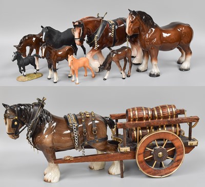 Lot 303 - A Collection of Beswick Foals, together with a...