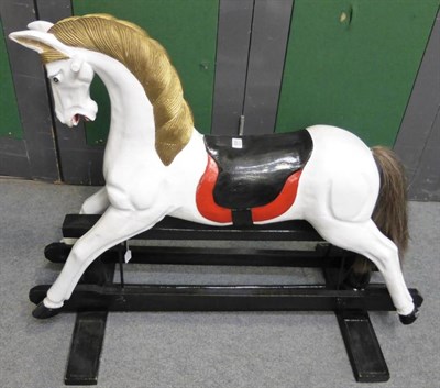 Lot 658 - Carousel horse (now a rocking horse)