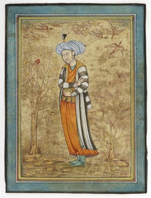 Lot 148 - Indian School (19th century) Study of a Prince,...