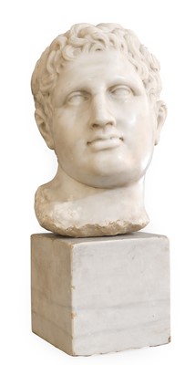 Lot 328 - After the Antique: A White Marble Bust of a...