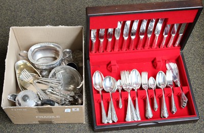 Lot 108 - A Collection of Assorted Silver Plate,...