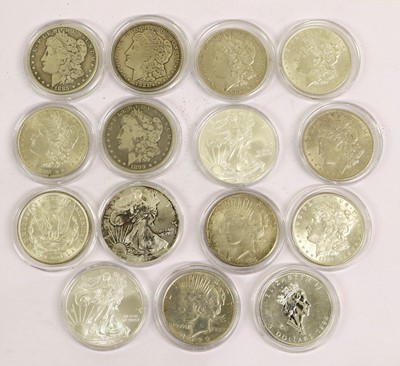 Lot 139 - Collection of North American Silver Coins, 15x...