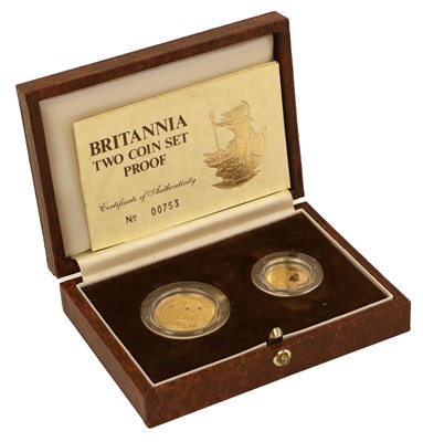 Lot 265 - Elizabeth II, Gold Britannia Two Coin Proof...