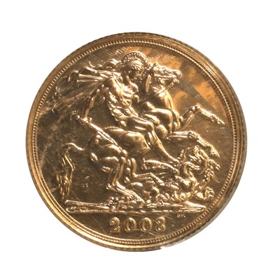 Lot 245 - Elizabeth II, Sovereign 2008, obv....