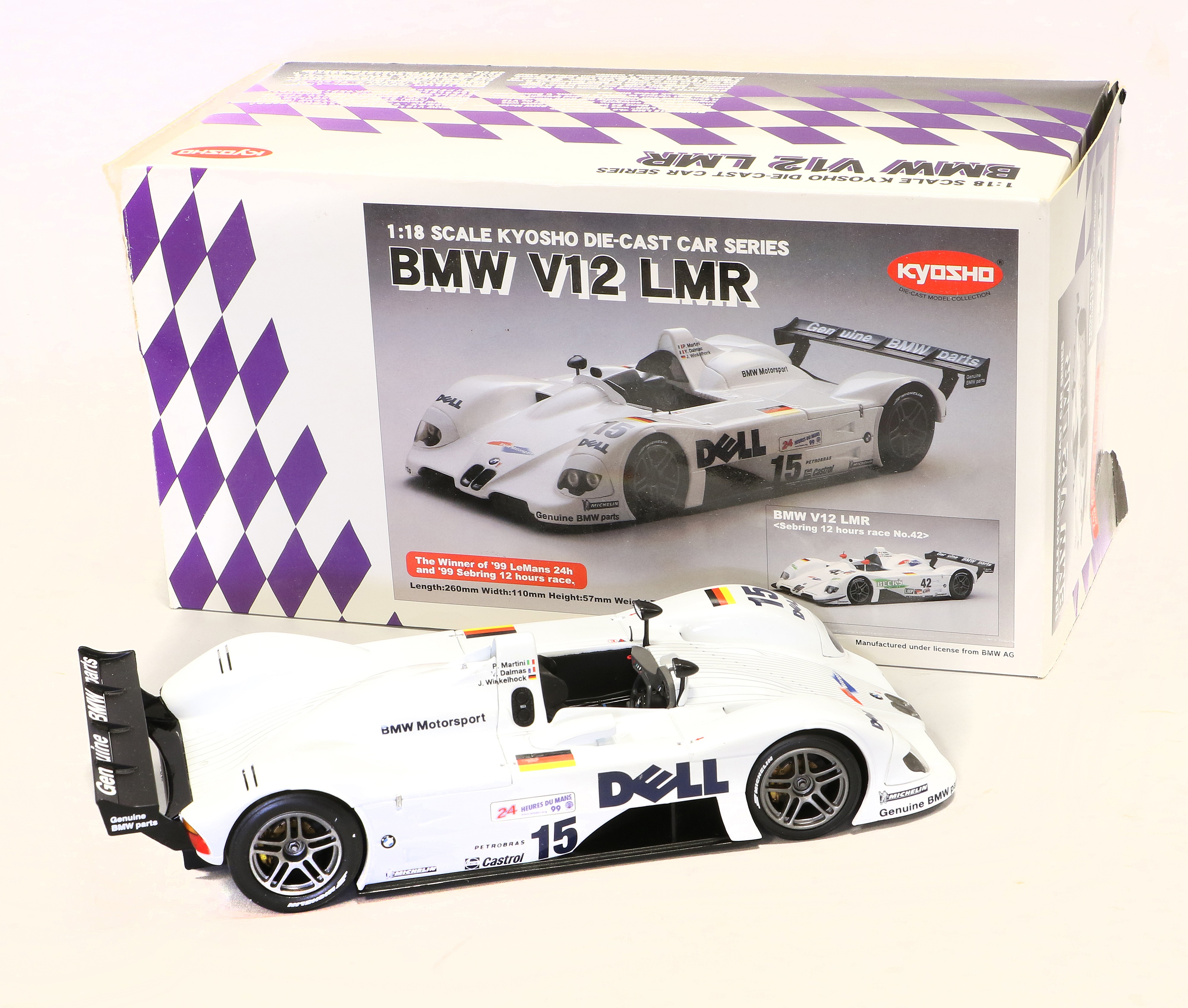 Lot 538 - Kyosho 1:18 Scale BMW V12 LMR