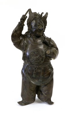 Lot 278 - A Japanese Bronze Figure of an Actor, Meiji...