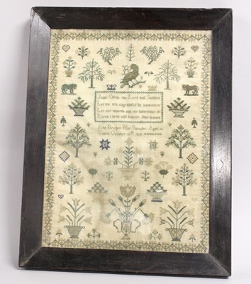 Lot 2053 - A Sampler Worked by Ann Brown, Aged 10 Dated...