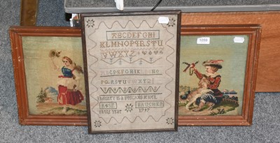 Lot 1059 - 1797 Alphabet Sampler worked by Rose Baucher,...