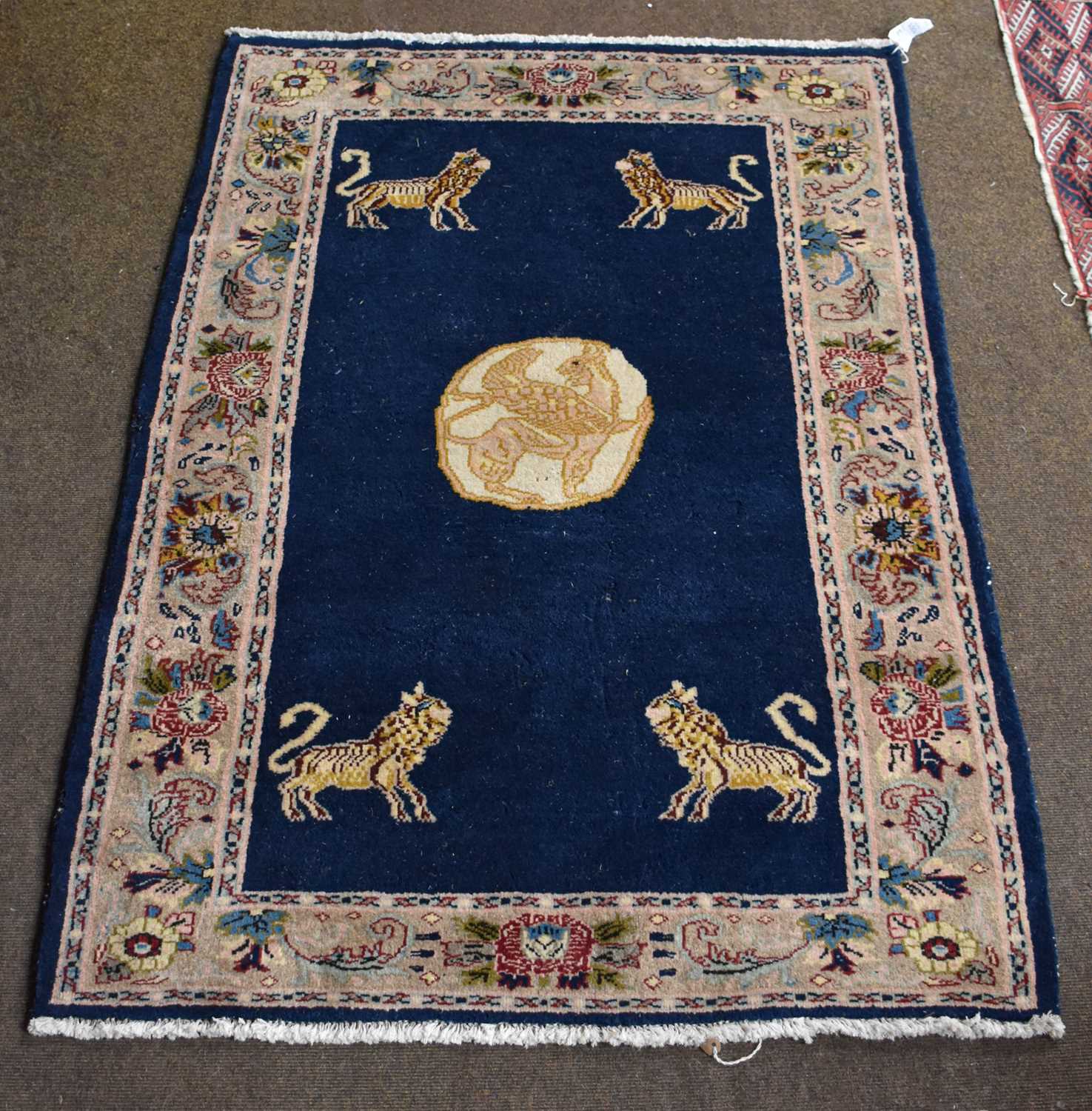 Lot 1001 - An Afghan Tekke Rug, the strawberry field