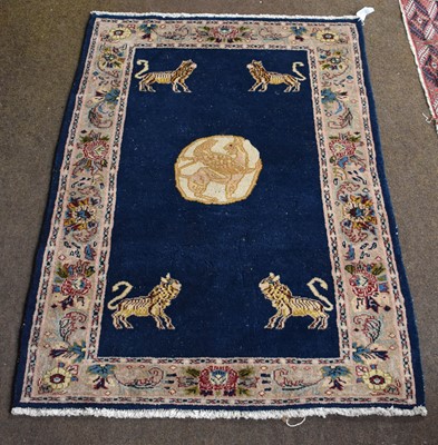 Lot 1001 - An Afghan Tekke Rug, the strawberry field with...