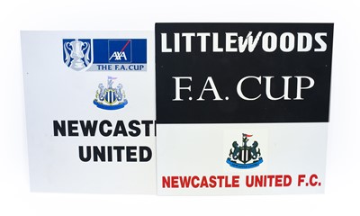Lot 43 - Newcastle United Two Original Wembley Dressing Room Signs
