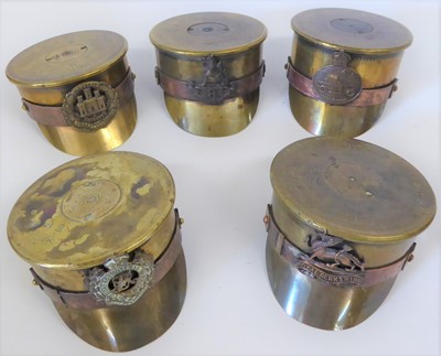 Lot 115 - Five Pieces of "Trench Art", each modelled as...