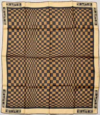 Lot 2083 - A Porsche 928 Silk Scarf decorated with a...