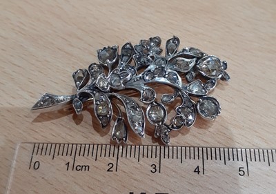 Lot 2170 - A Diamond Brooch realistically modelled as a...