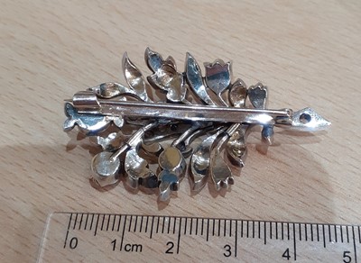 Lot 2170 - A Diamond Brooch realistically modelled as a...