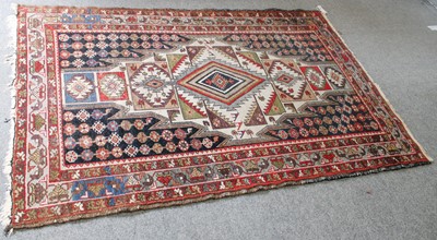 Lot 1022 - Mazlaghan Rug, the indigo field with lightning...