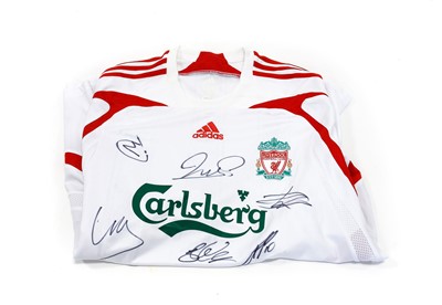 Lot 24 - Liverpool Football Club Autographed Replica Shirt