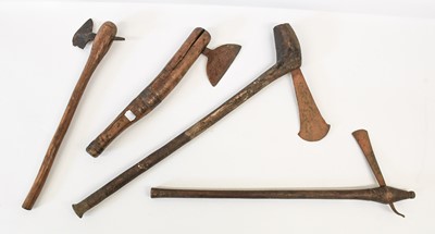 Lot 258 - A Collection of Nine African Axes, including...