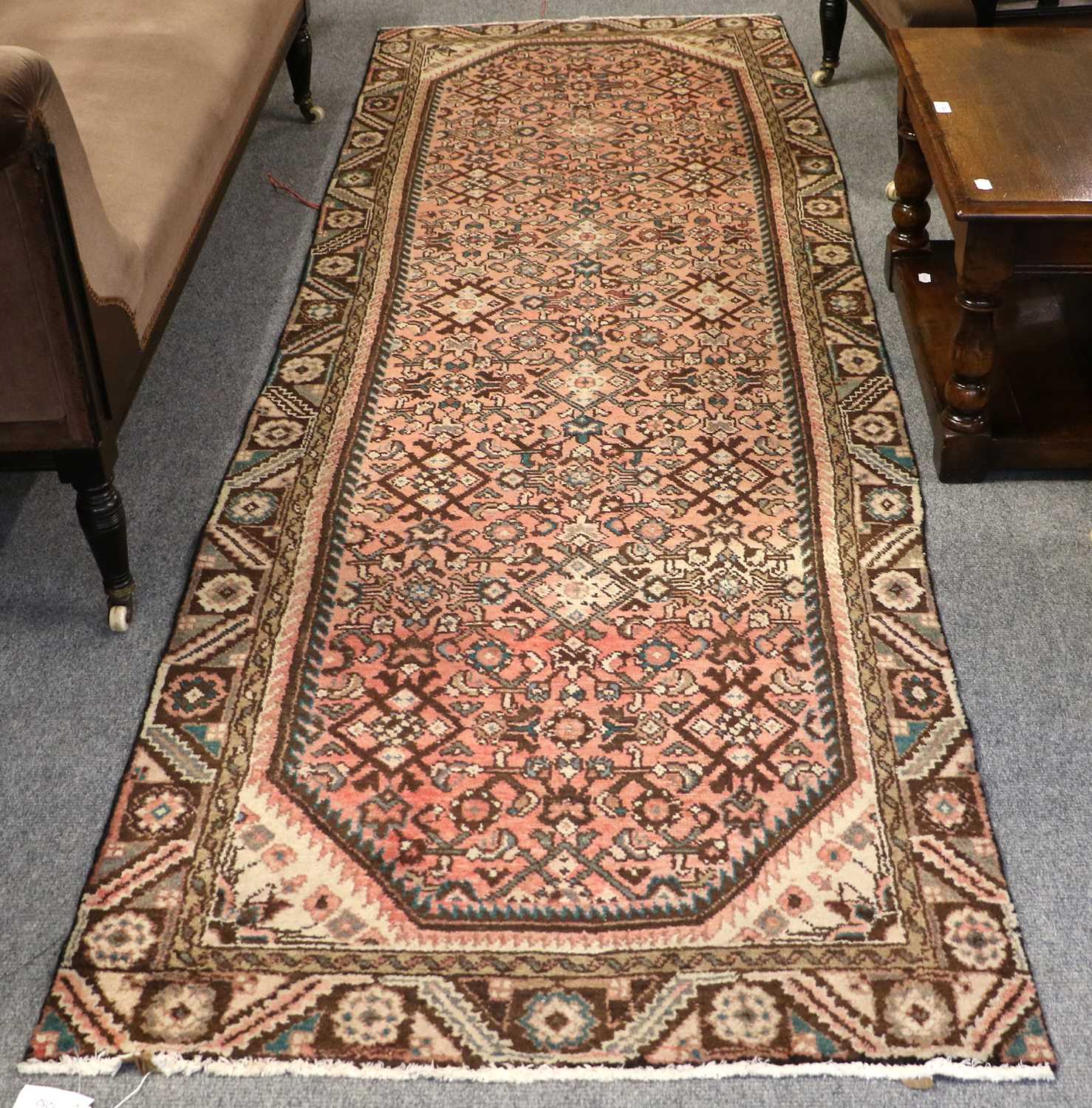 Lot 1252 - Kashan Rug, the ivory field of vines