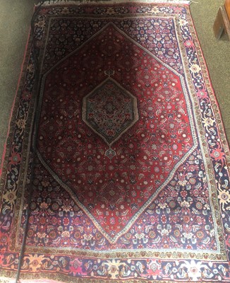 Lot 1129 - Bidjar Rug, the blood red Herati field...