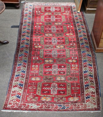 Lot 1009 - Northwest Persian Runner, the blood red field...