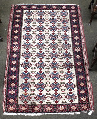 Lot 1008 - An Unusual Oriental Rug, probably Karabagh,...