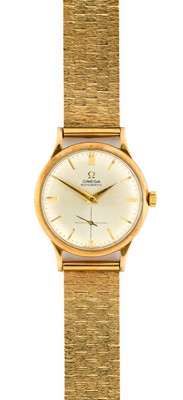 Lot 2289 - Omega: A 9 Carat Gold Automatic Wristwatch,...