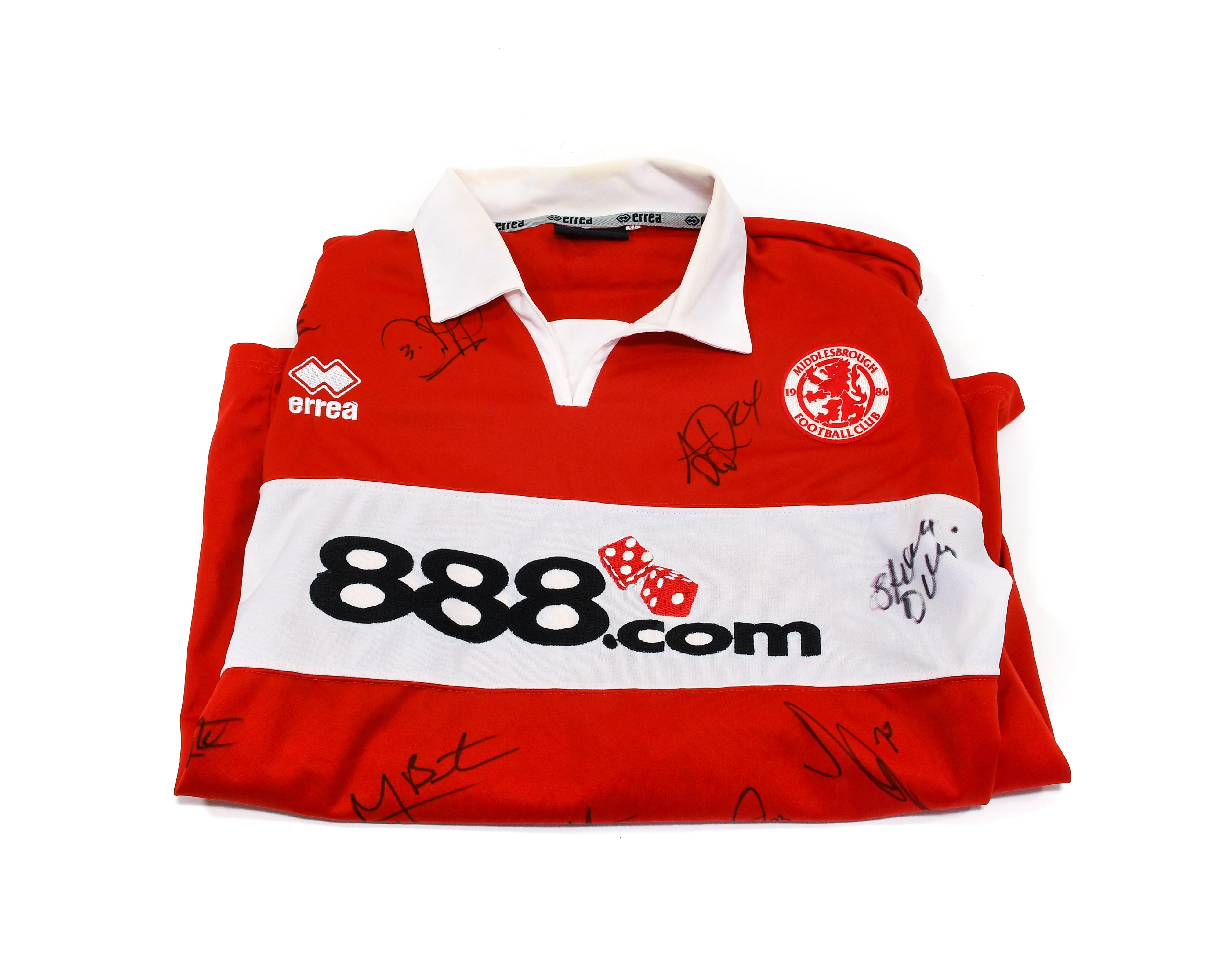 Lot 29 Middlesbrough Football Club Match Worn Shirt