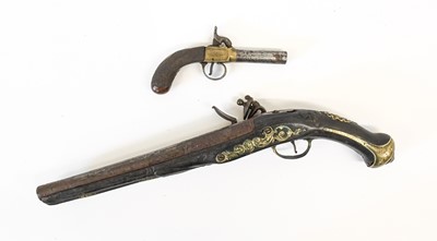 Lot 356 - An 18th Century Continental 16 Bore Flintlock...