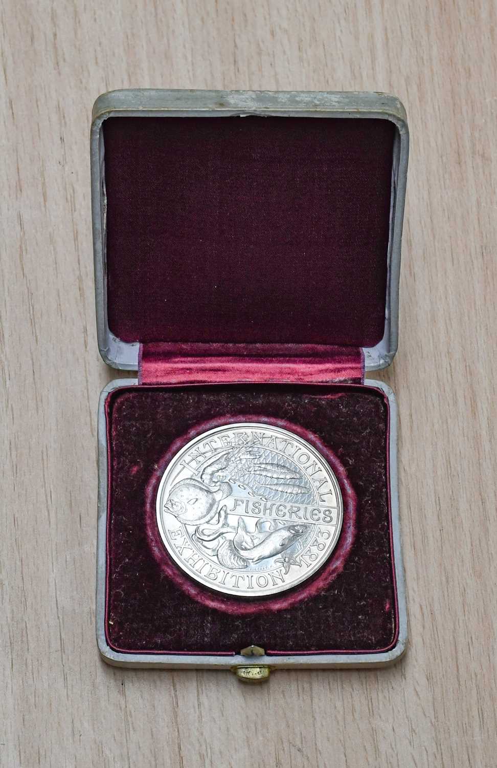 Lot 96 - An 1883 International Fisheries Exhibition Silver Medal