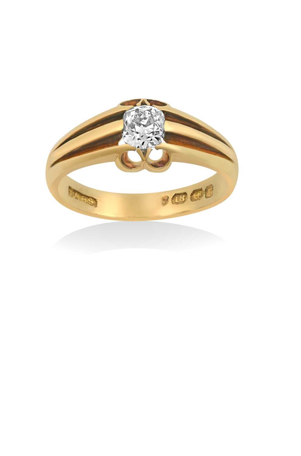 Lot 2049 - An 18 Carat Gold Diamond Solitaire Ring the...