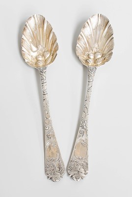 Lot 111 - A Pair of George III Silver Table-Spoons,...