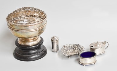 Lot 113 - A Collection of Assorted Silver, comprising a...