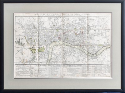 Lot 295 - London Wallis's Plan of the Cities of London...